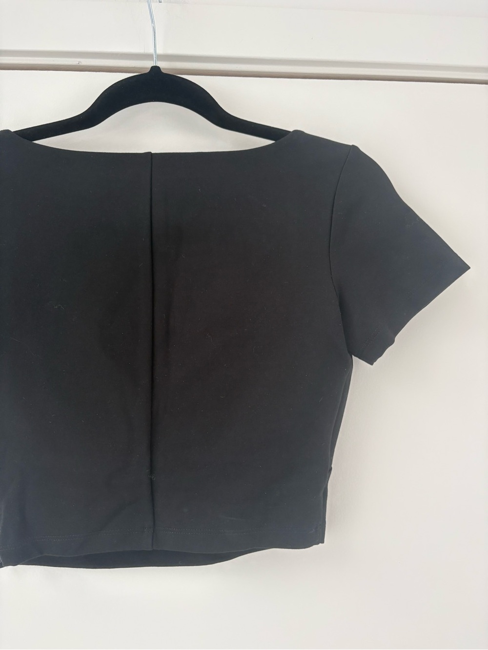 NWT Area Crystal Cup Black T Shirt Top XS - Picture 11 of 16
